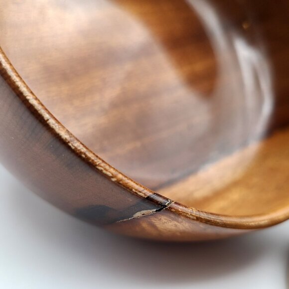 Lot 4 Vintage Myrtlewood Bowls Myrtle Craft Studios Oregon 5" For Refinishing - Picture 11 of 14